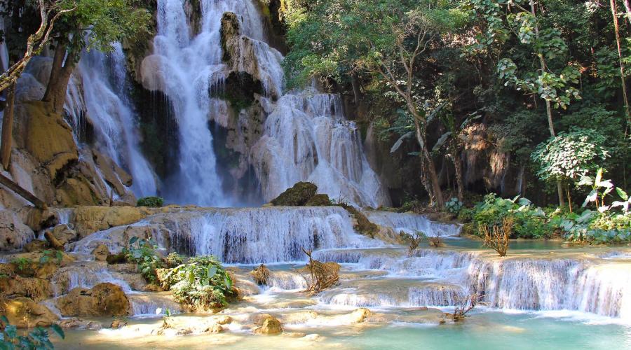 Kuang-Si-Wasserfall bei Luang Prabang